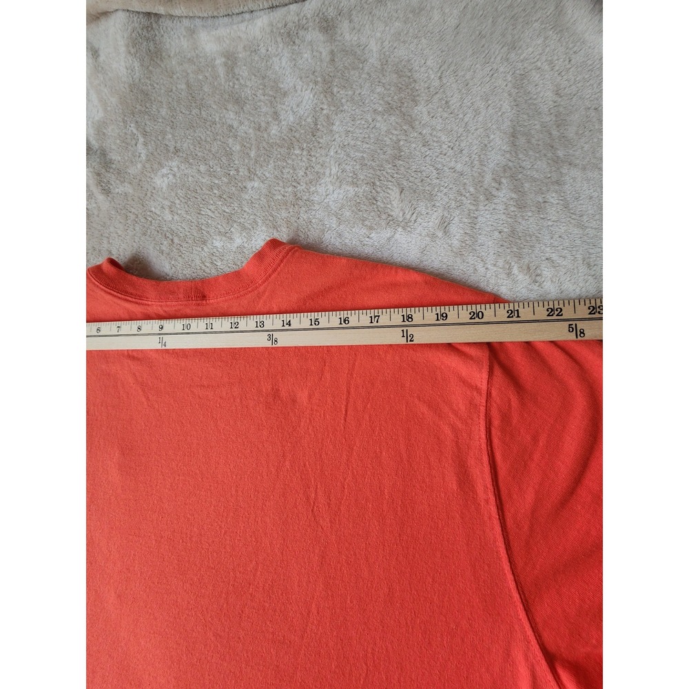 Carhartt K87 Mens Loose Fit Pocket T-Shirt Orange Cotton Short Sleeve Large - Picture 7 of 10